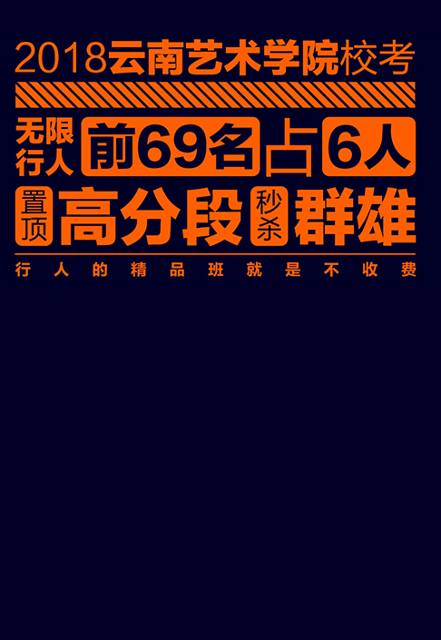 【2018云南艺术学院】第15名 · 前